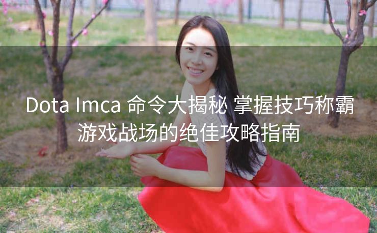 Dota Imca 命令大揭秘 掌握技巧称霸游戏战场的绝佳攻略指南