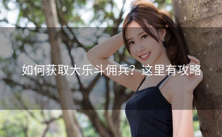 如何获取大乐斗佣兵？这里有攻略