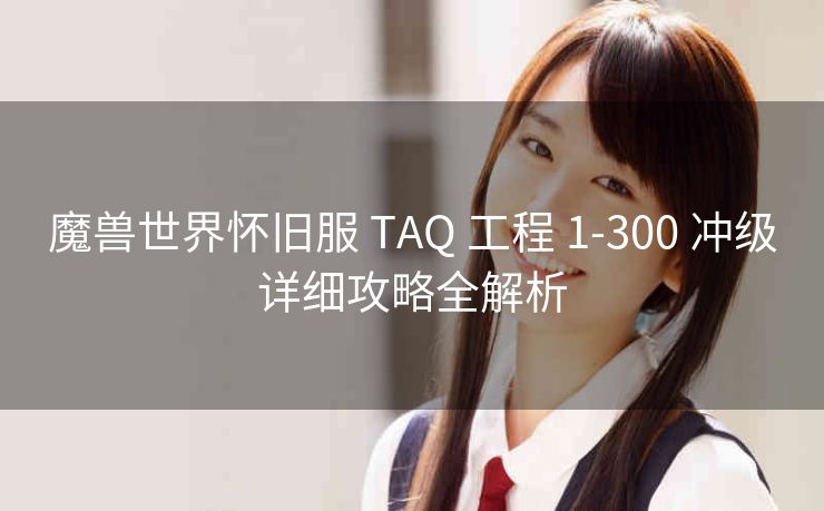 魔兽世界怀旧服 TAQ 工程 1-300 冲级详细攻略全解析